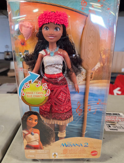 Disney Moana 2 12.7" singing adventure Moana - DAMAGED PACKAGE