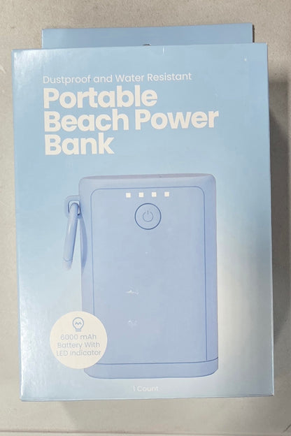 GEMS Portable Outdoor 6000mAh Power Bank - Light Blue