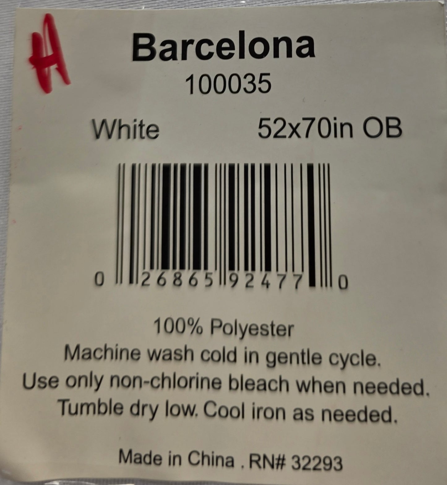 Barcelona Tablecloth 52" x 70" Oblong