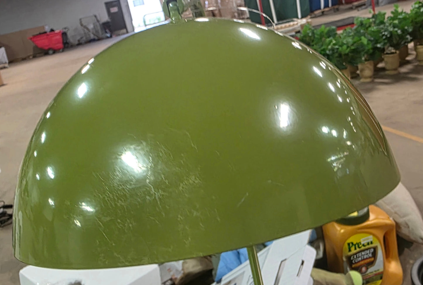 Glossy Metal Table Lamp Green - Room Essentials AS-IS