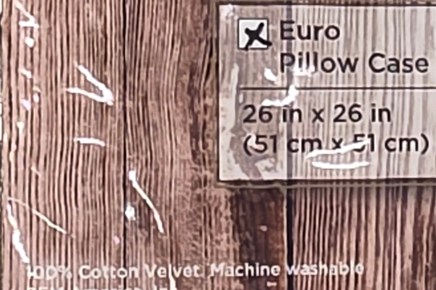 Brooklyn Euro Sham Matte Cotton Velvet