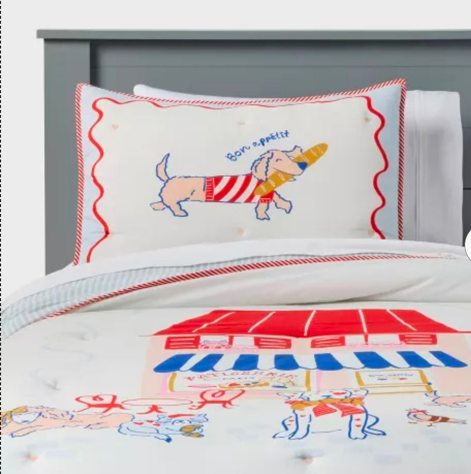 Full/Queen Comforter Set - Patisserie Scene Kids