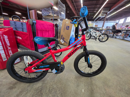 Schwinn Piston 16" Kids' Bike - Black/Blue/Red AS-IS PICKUP ONLY