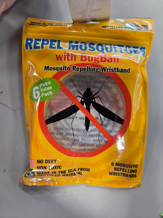 Mosquito repelling wristband
