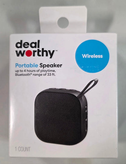 BULK 10 UNITS:  Rechargeable Battery Bluetooth Speaker - dealworthy™ Black: Portable, Wireless USB Connection