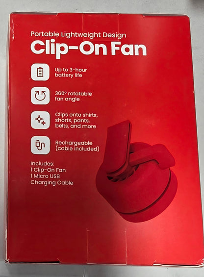 GEMS Clip on Personal Fan - Red