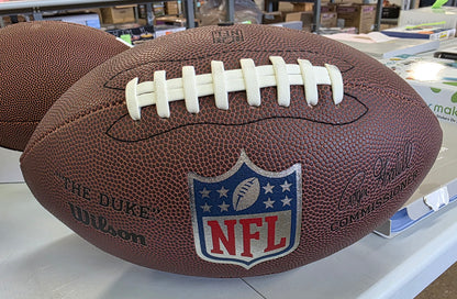 Wilson The Duke Replica Football: Regulation Size, Leather Composite, Butyl Bladder