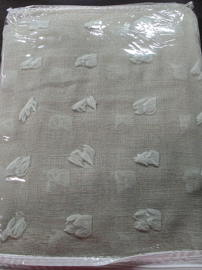 PANELS - Payton Eyelash Weave Semi Sheer set of 2 Grommet Panels 37"x84", Sage