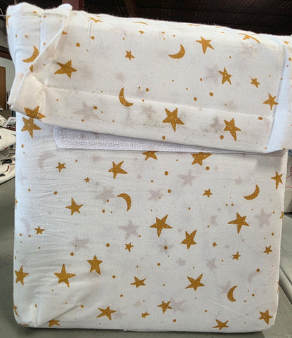 Full  Size Sheets - Stars Cotton Kids' Sheet Set Yellow/White: Full Size, 220 Thread Count