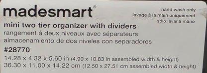 Madesmart Mini Two Tier Organizer with Dividers
