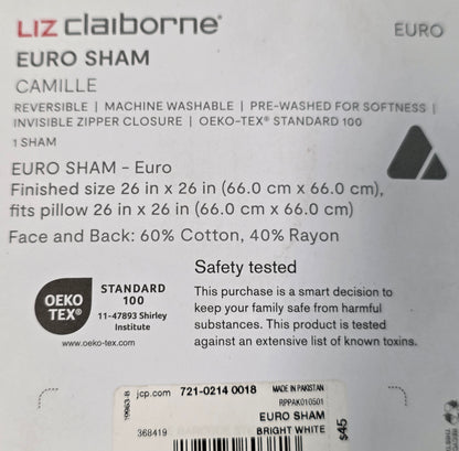 Liz Claiborne Camille Euro Sham