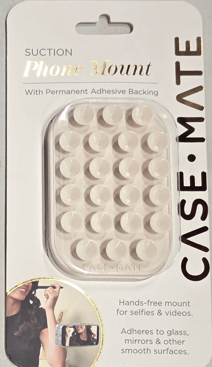 Case-Mate Adhesive Suction Mount - Cream