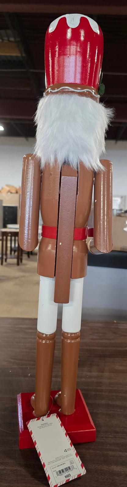 North Pole Trading Co. 24in Gingerbread Man Nutcracker 2025
