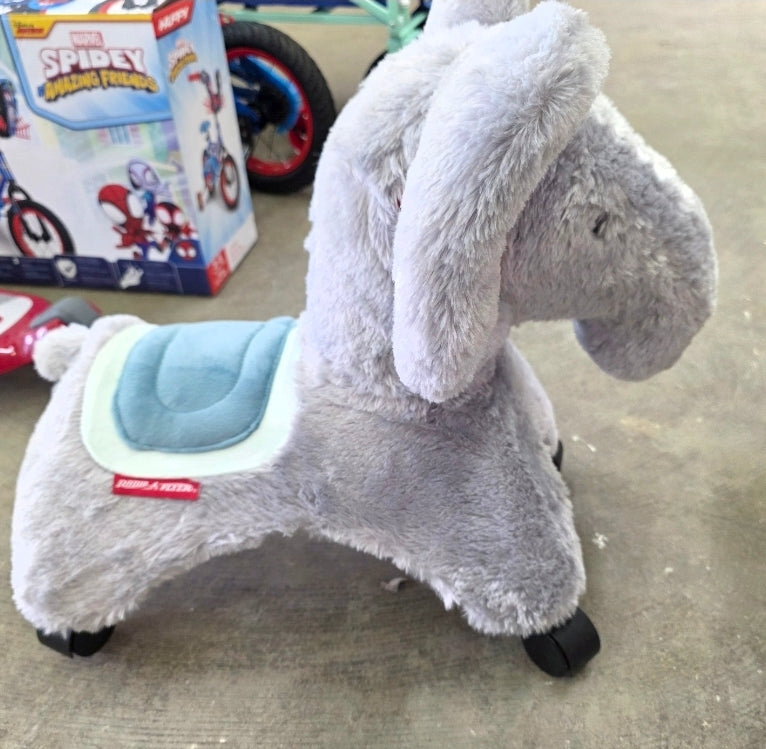 Radio Flyer Ellie the Rolling Elephant Ride-On: Steel & Plastic Toddler Toy, 42 lb Capacity