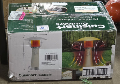 Cuisinart Tabletop Patio Heater Color Bone Open/Damaged Box
