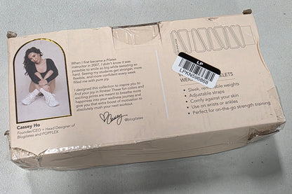 Blogilates Weighted Ankle/Wrist Bracelet - Black - Damaged package