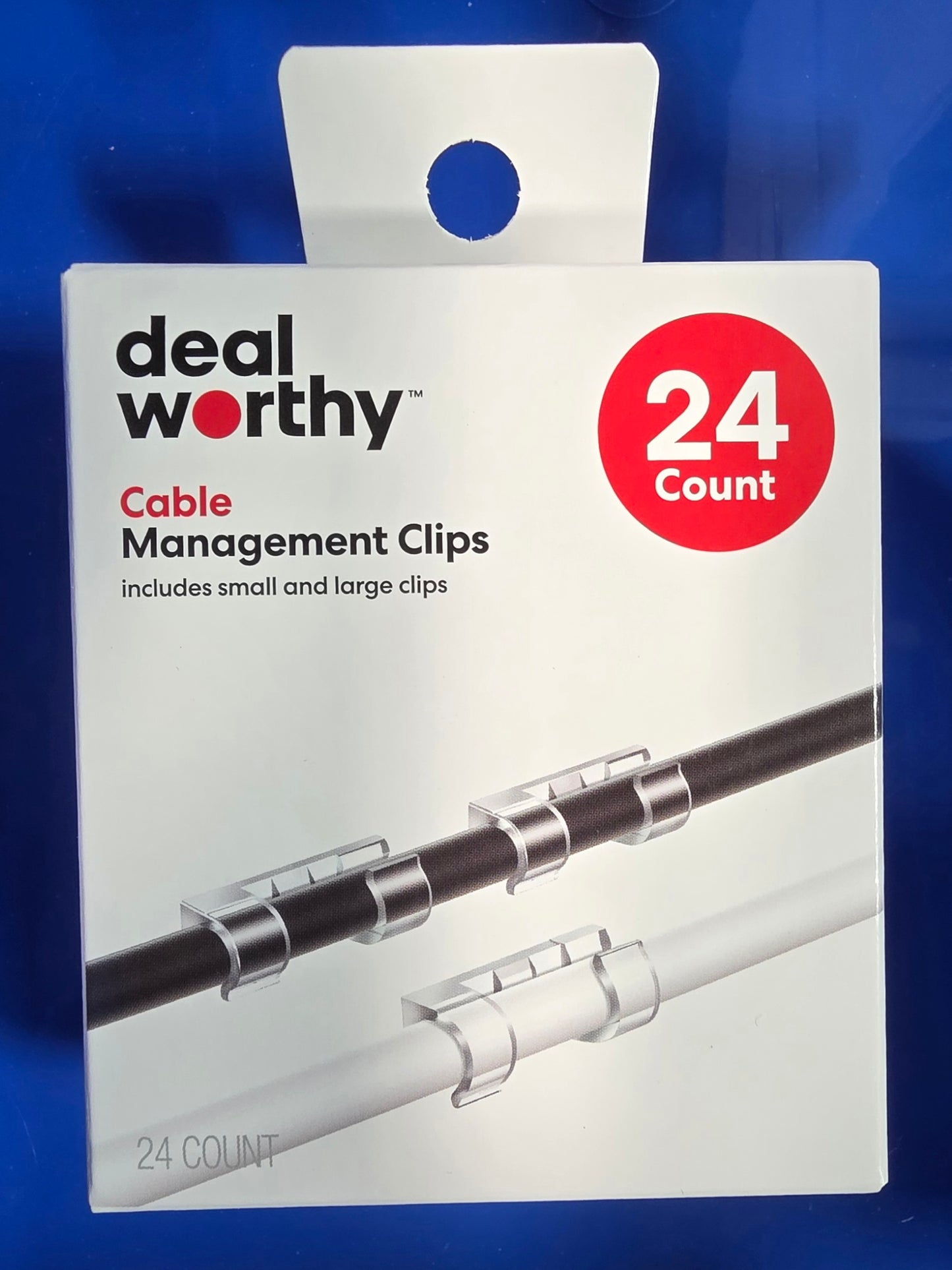 Clear Cable Clips - dealworthy™ 24ct: Cable Management Accessories