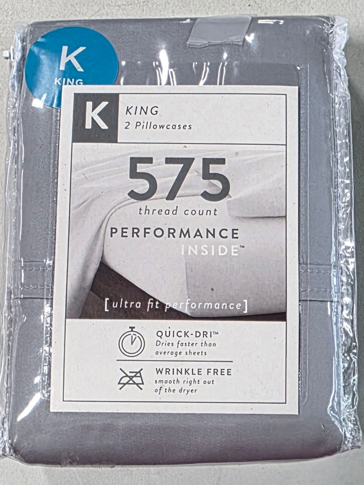 Performance Inside 575tc King Pillowcase set of 2