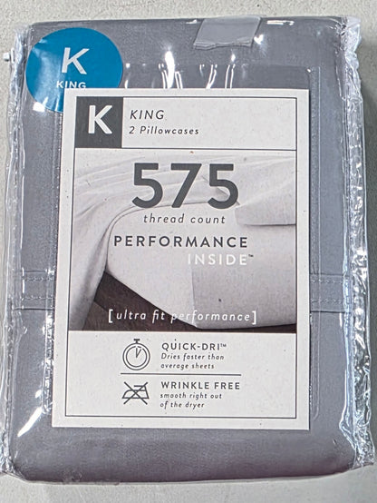 Performance Inside 575tc King Pillowcase set of 2