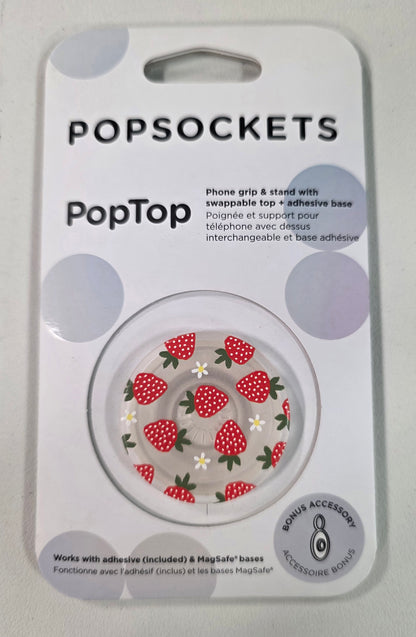 PopSockets PopTop, Phone and Device Grip & Stand- Translucent Berries and Cream
