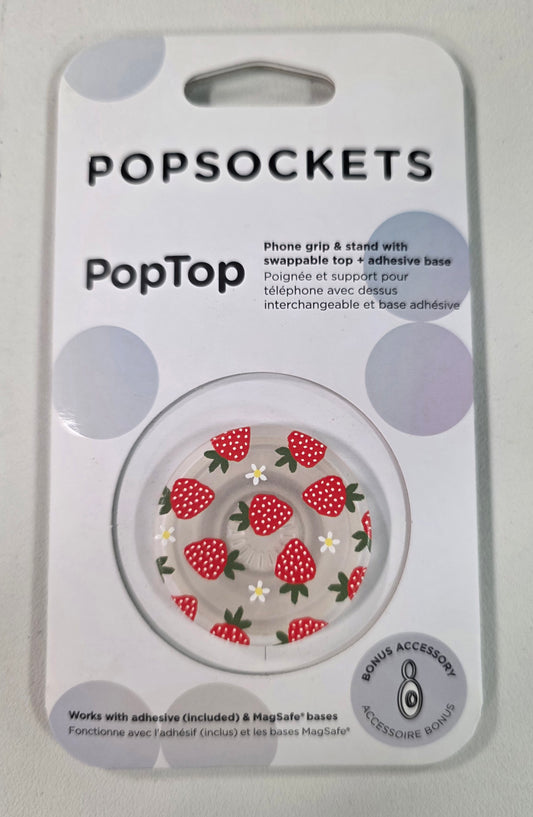 PopSockets PopTop, Phone and Device Grip & Stand- Translucent Berries and Cream