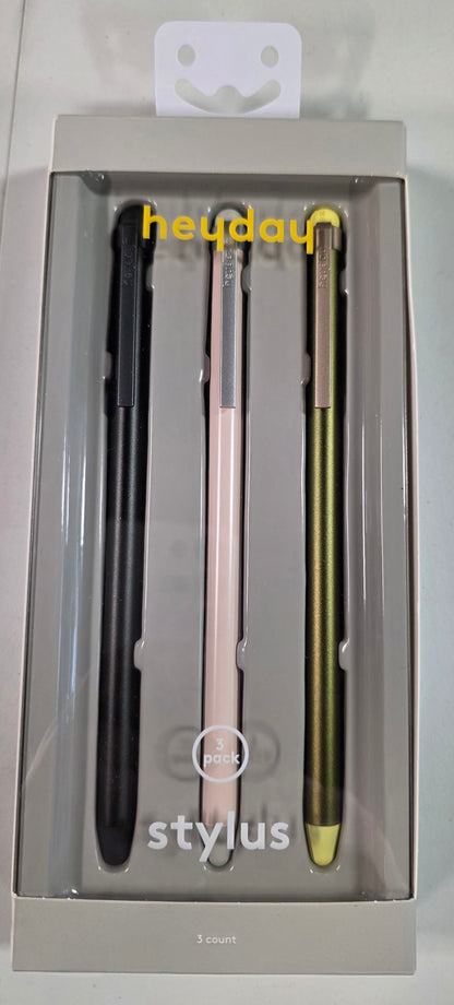 Stylus Pen 3pk - heyday™ Black/Olive/Stone White