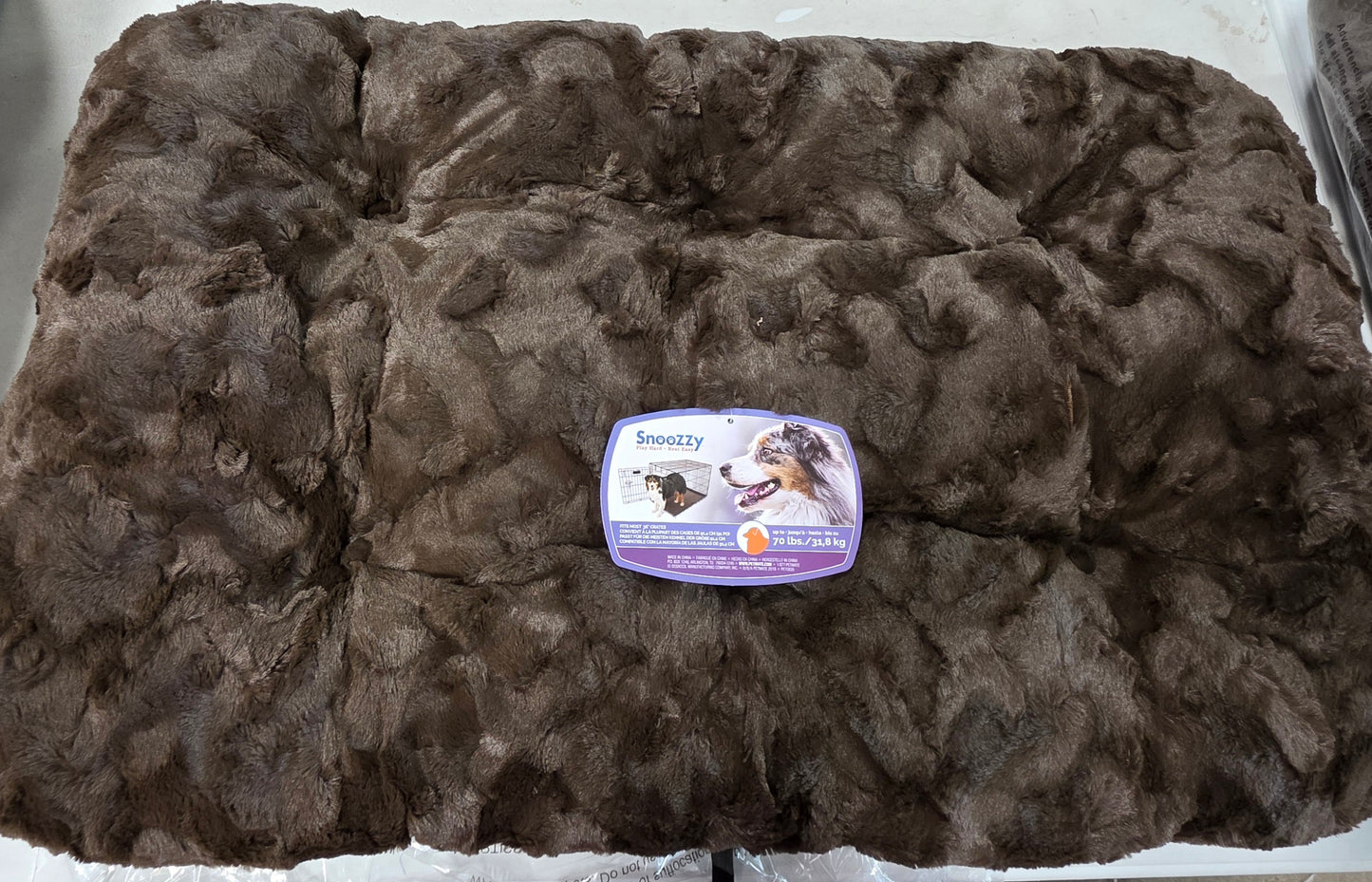 SnooZZy® Cozy Comforter Brown Dog Kennel Mat Large
