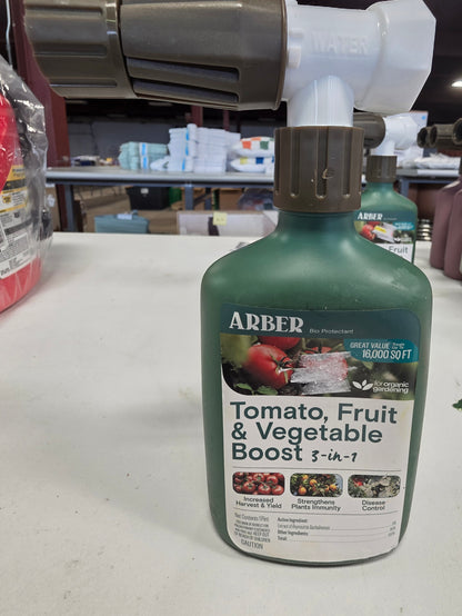 Arber Organic 3-in-1 16 oz Boost for Tomato Fruit and Vegetable Ready to Spray Fertilizer PICKUP ONLY