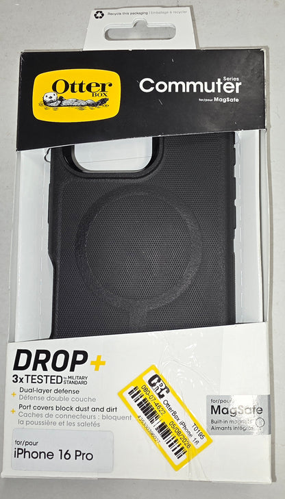 OtterBox iPhone 16 Pro Commuter Series Case for MagSafe Black