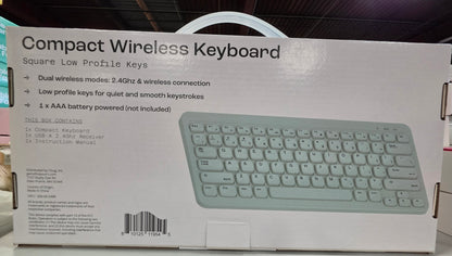 North Compact Square Key Wireless Keyboard - Sky Blue