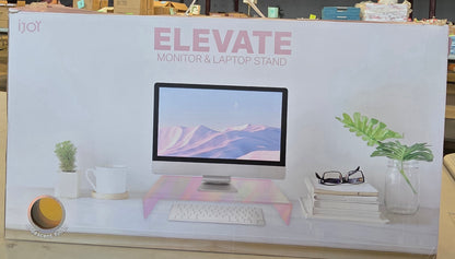 iJoy Elevate Monitor and Laptop Stand for Laptops upto 17” – Opal Sky