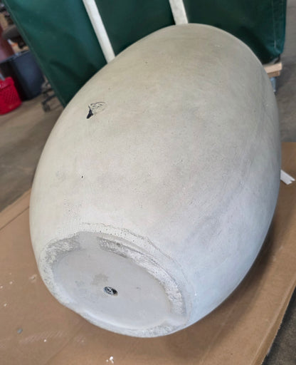Concrete Outdoor Planter Pot Cement Gray 17"x17"x21.7 AS-IS PICKUP ONLY