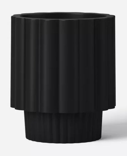 Geared Outdoor Planter Black 14"x16"