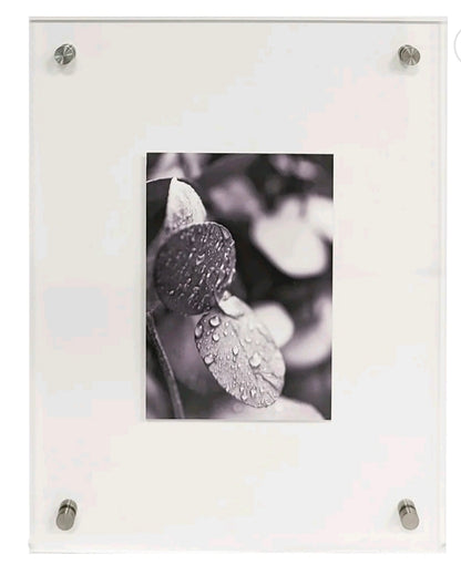 Clear Acrylic Float Wall Photo Frame 11" x 14"