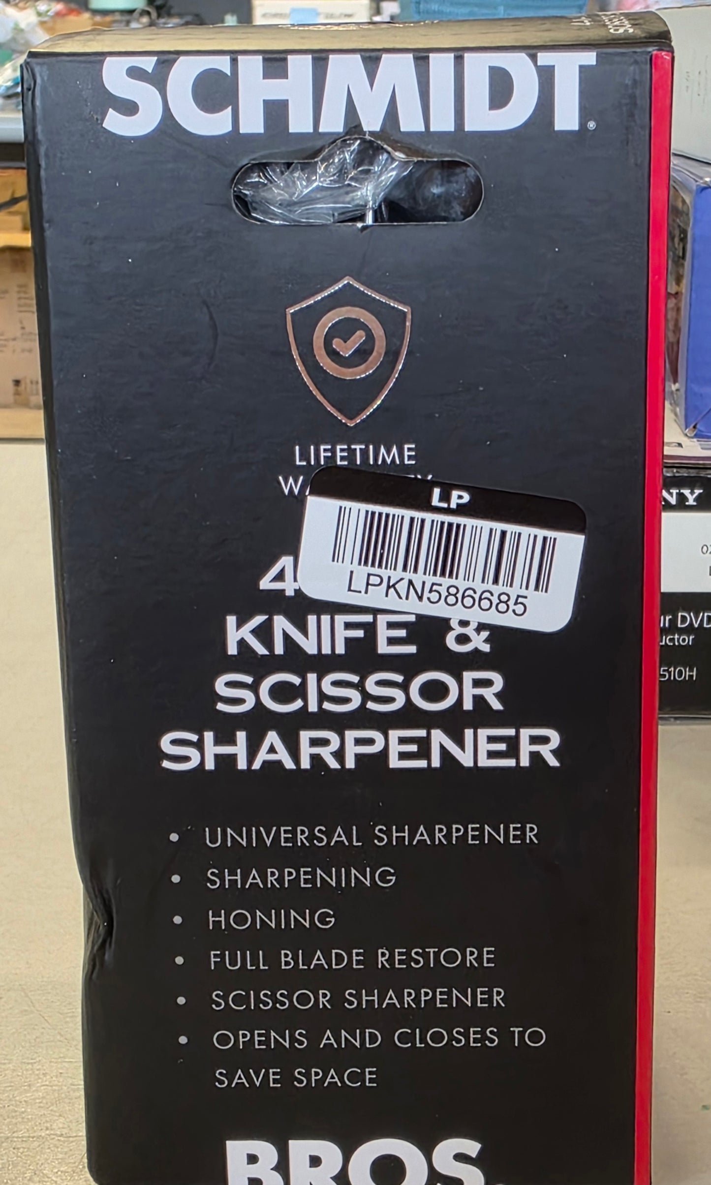 Schmidt Bros Cutlery 4-In-1 Compact Knife and Scissor Sharpener