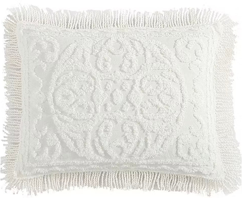 Medallion Pillow Sham, Standard Size, Ivory
