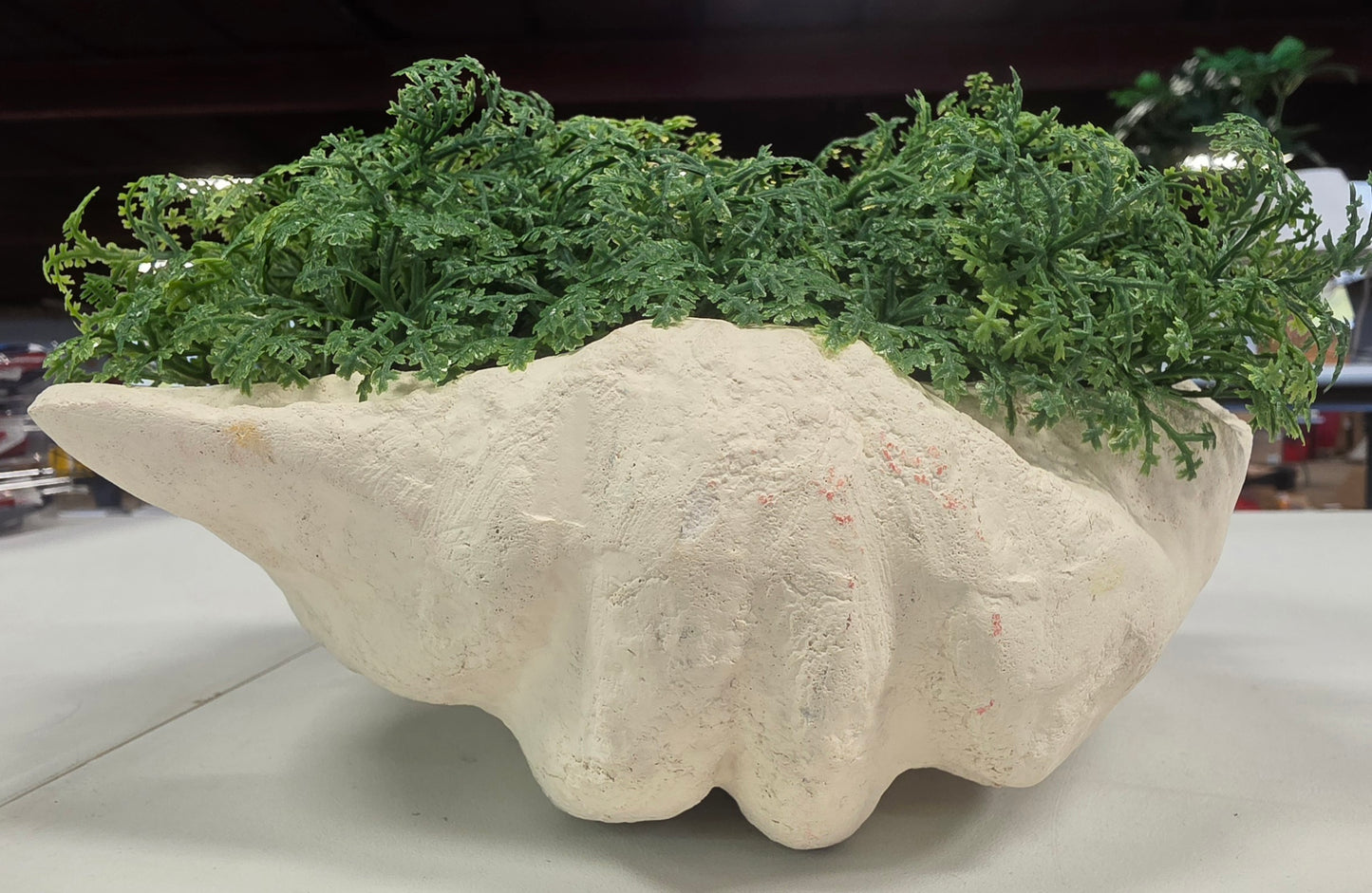 Threshold Shell Moss Bowl Outdoor Patio Tabletop Artificial Plant
