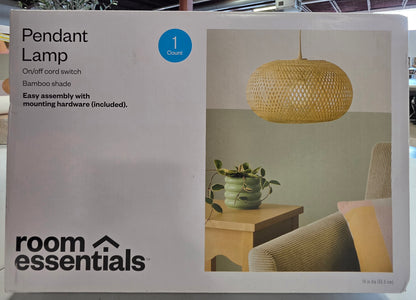 Shop all Room Essentials
Bamboo Woven Pendant Light - Room Essentials™ PICKUP ONLY