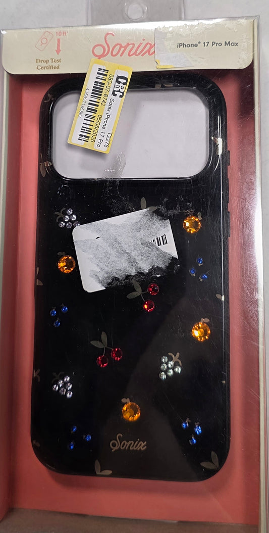 Sonix iPhone 17 Pro Max Phone Case - Black Fruit Gems