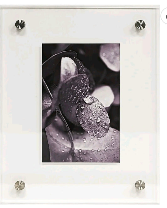 Clear Acrylic Float Wall Photo Frame