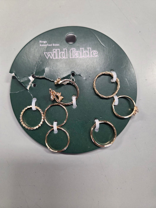 6pc rings set - assorted sizes