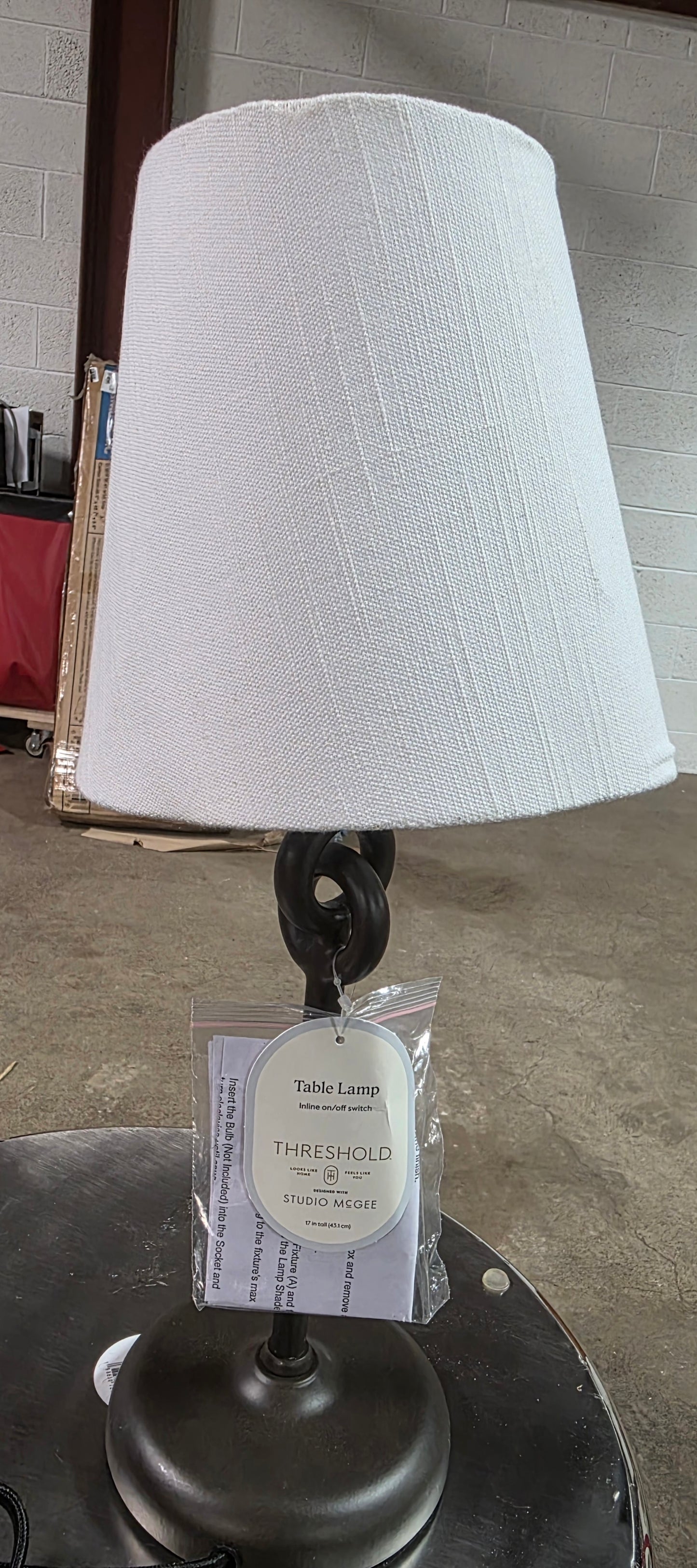 Metal Ring Table Lamp Black - Threshold™ designed with Studio McGee AS-IS