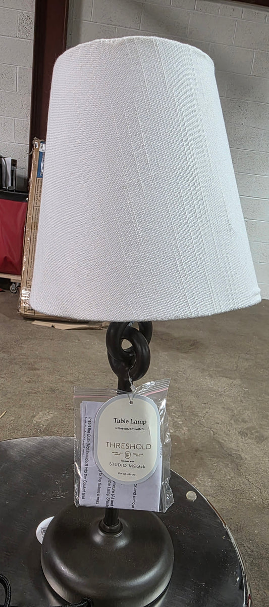 Metal Ring Table Lamp Black - Threshold™ designed with Studio McGee AS-IS