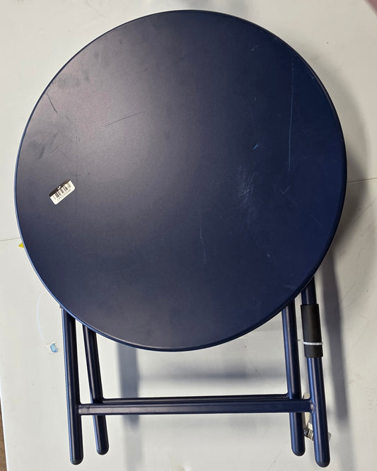 Metal Round Open Weave Accent Patio End Table Navy - Threshold™ PICKUP ONLY