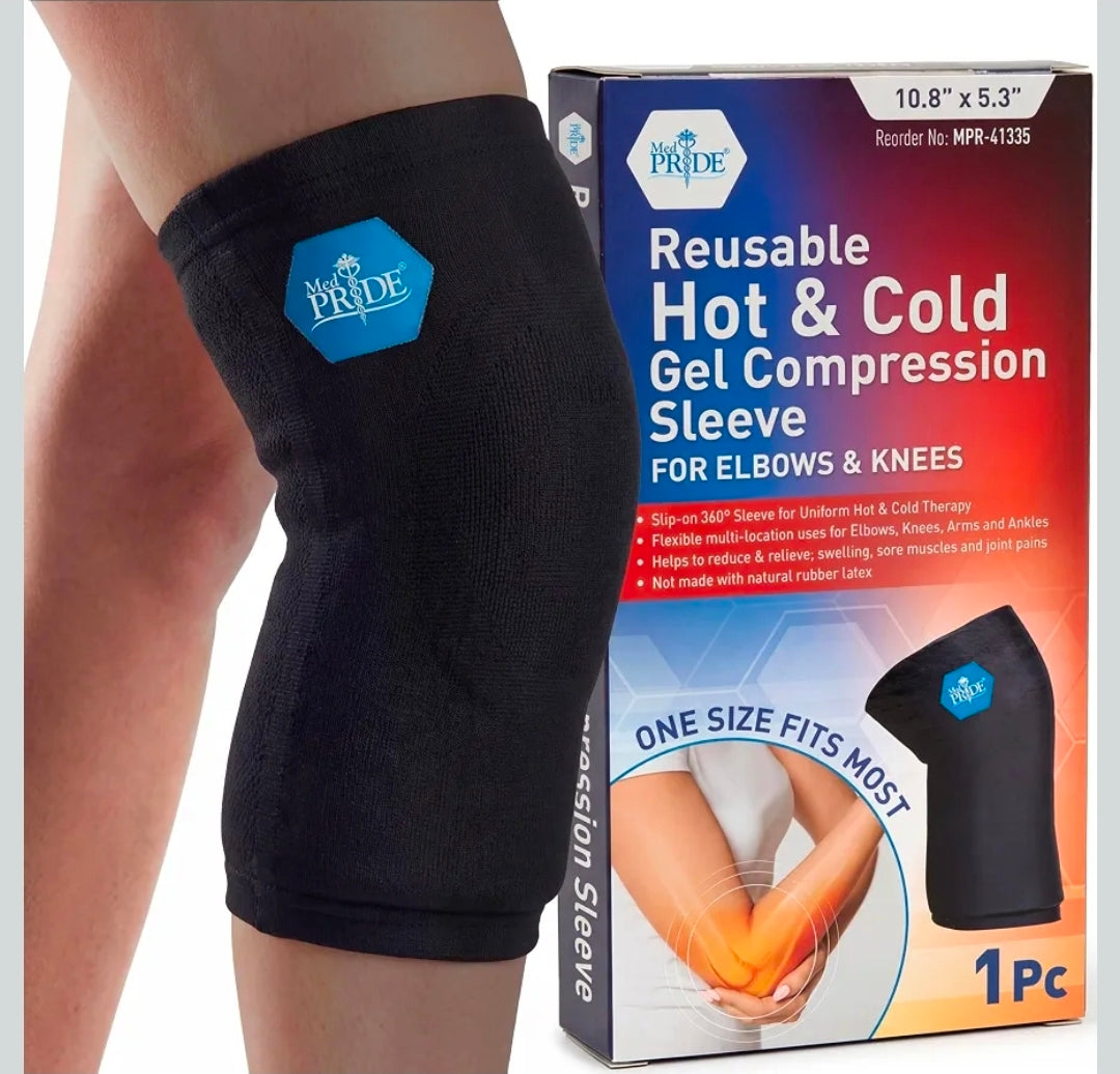 MED PRIDE Gel Compression Sleeve for Elbow, Knee, Arm, Reusable Hot & Cold Therapy for Pain Relief