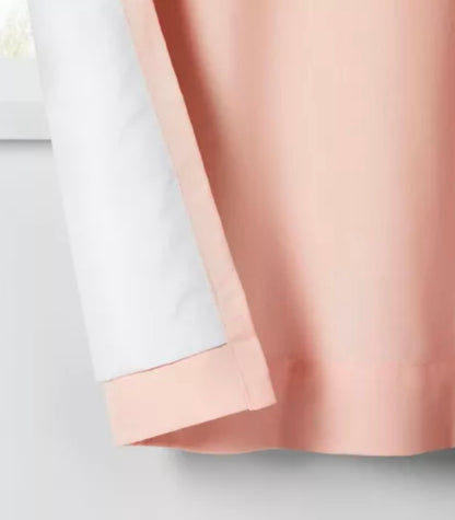 Blackout Curtain 42" x 84" Blackout Twill Solid Kids' Panel Pink