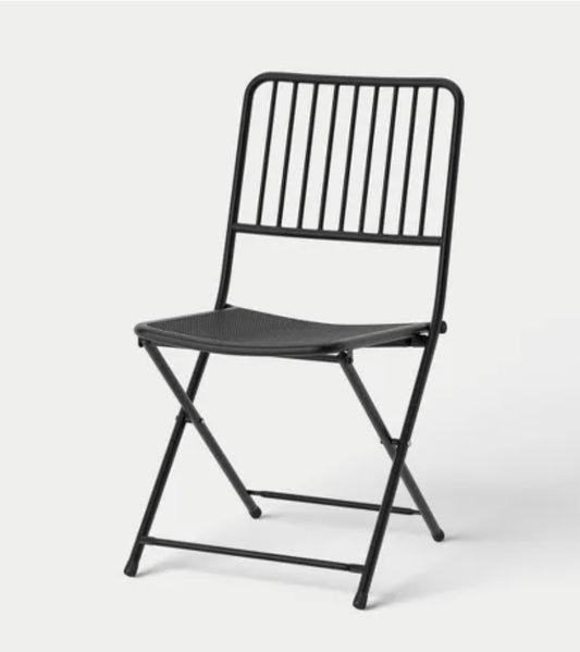Wire Back Outdoor Patio Chair Black - Room Essentials™ PICKUP ONLY
