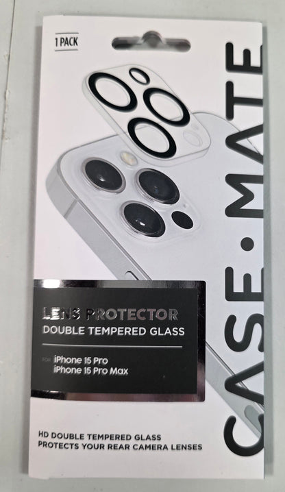 Case-Mate Apple iPhone 15 Pro/iPhone 15 Pro Max Lens Protector - Clear