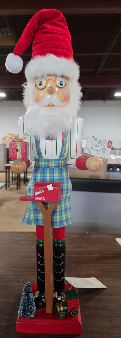 North Pole Trading Co. 24in Santa Mail Nutcracker 2025 - AS-IS