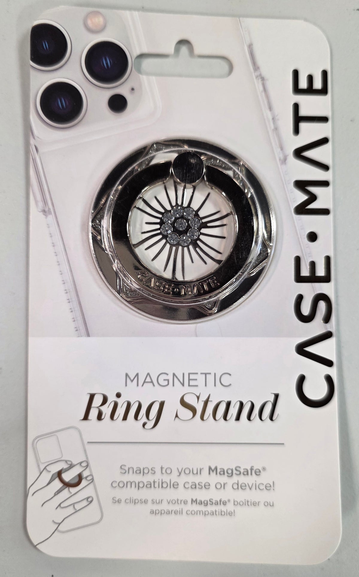 Case-Mate Magnetic Ring Stand works with MagSafe - Floral Gems